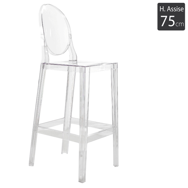 Tabouret haut One more H75cm